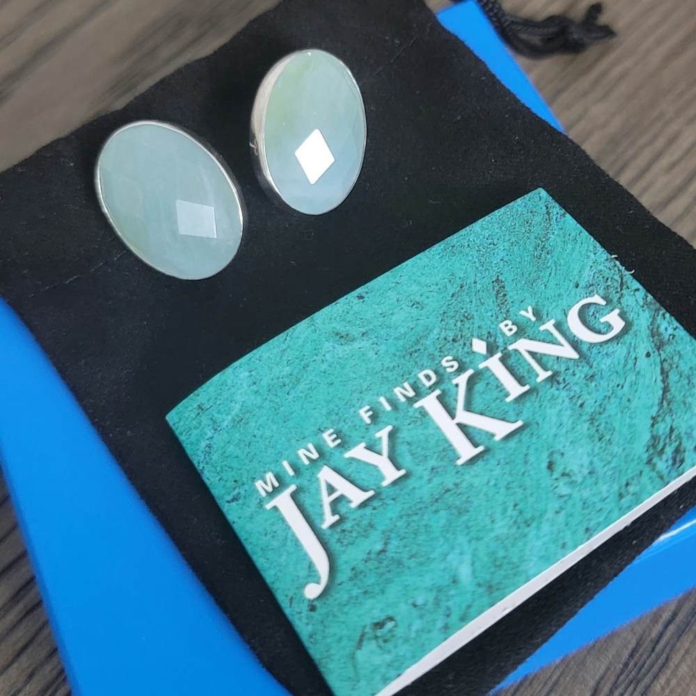 *RESERVED* Oval Aquamarine Studs
